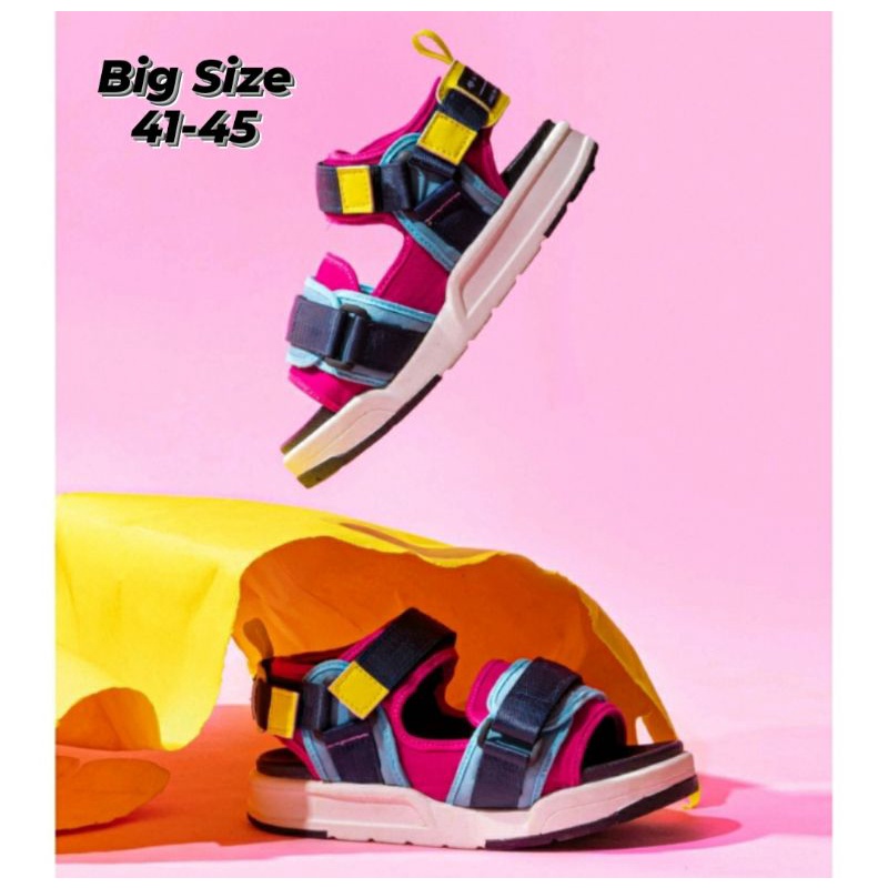 IMPORT Sandal GUNUNG MK.16 Viral Fuchia Ukuran Besar 41-45 Sendal Premium Traveling JUMBO Sendal Strap GUNUNGl