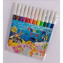 12Pcs Spidol Kecil Warna Warni / Spidol Mewarnai / Spidol 12 Warna