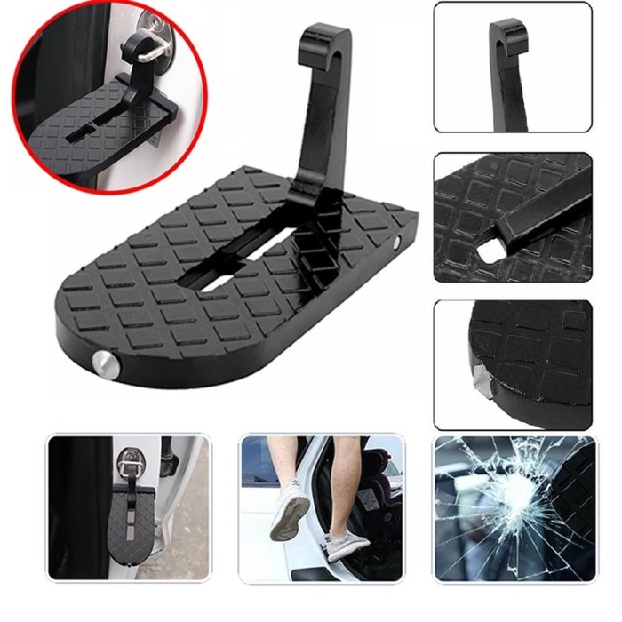 Injakan Kaki Kait Pintu Mobil Car Door Step Hooked Car Roof Pedal 2in1