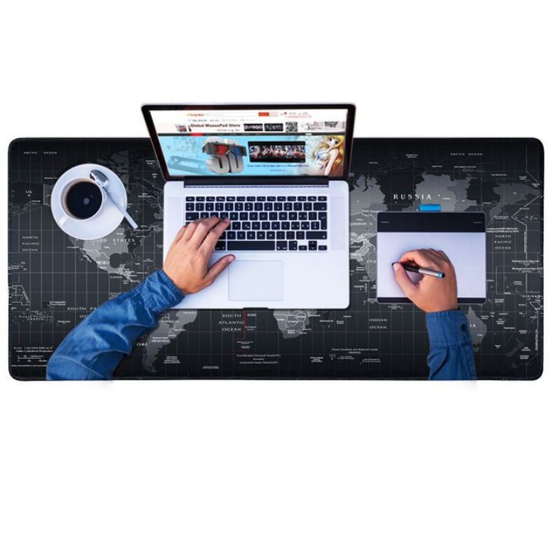 Mouse Pad Gaming World Besar Mousepad Peta Dunia XL