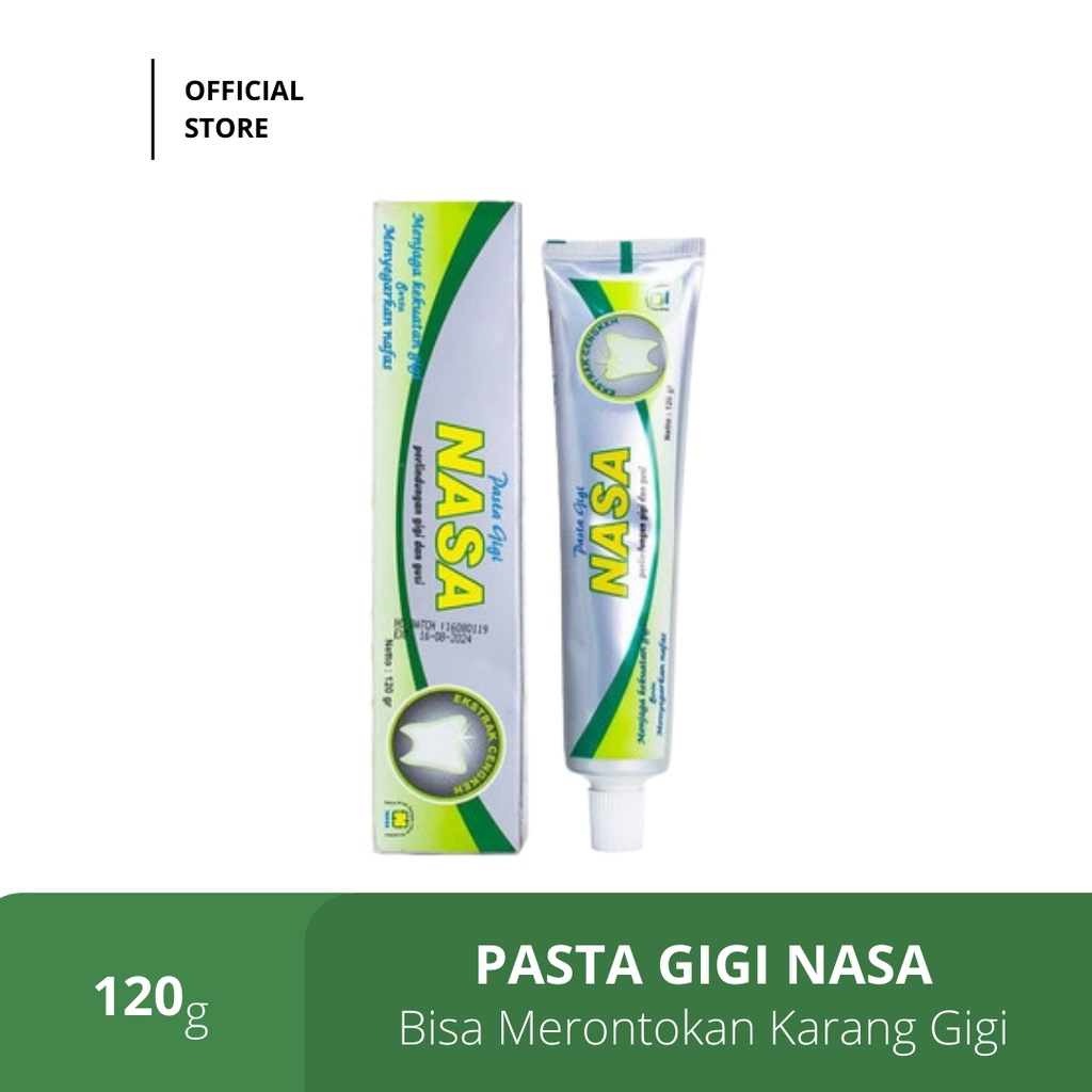 PASTA GIGI HERBALIS NASA Perontok Karang Gigi Pemutih Gigi