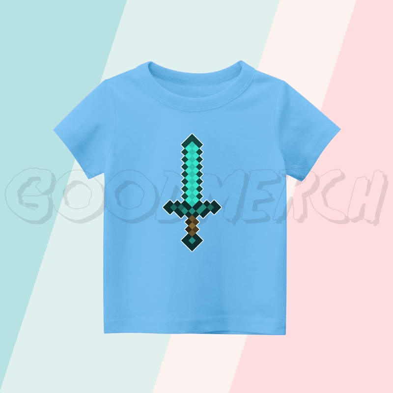 BAJU ANAK KAOS ANAK MINECRAFT SWORD / PEDANG MINECRAFT / SENJATA MINECRAFT