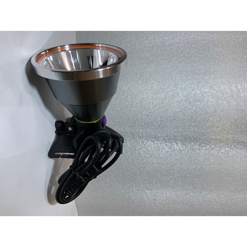 Senter Kepala 200 Watt KISEKI CK978+ [ dengan Aki Bisa Lampu Korek Api dan Power Bank ] - Senter Kepala LED Super Terang Cahaya Putih Kiseki CK 978+ Tahan Air Baterai 12000mAh | FMS