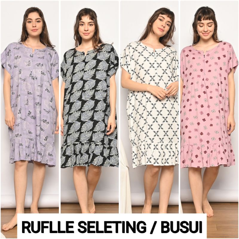 DASTER RAYON RUFFLE,REMPEL BUSUI SELUTUT MURAH,HABEL PAJAMAS DREAM