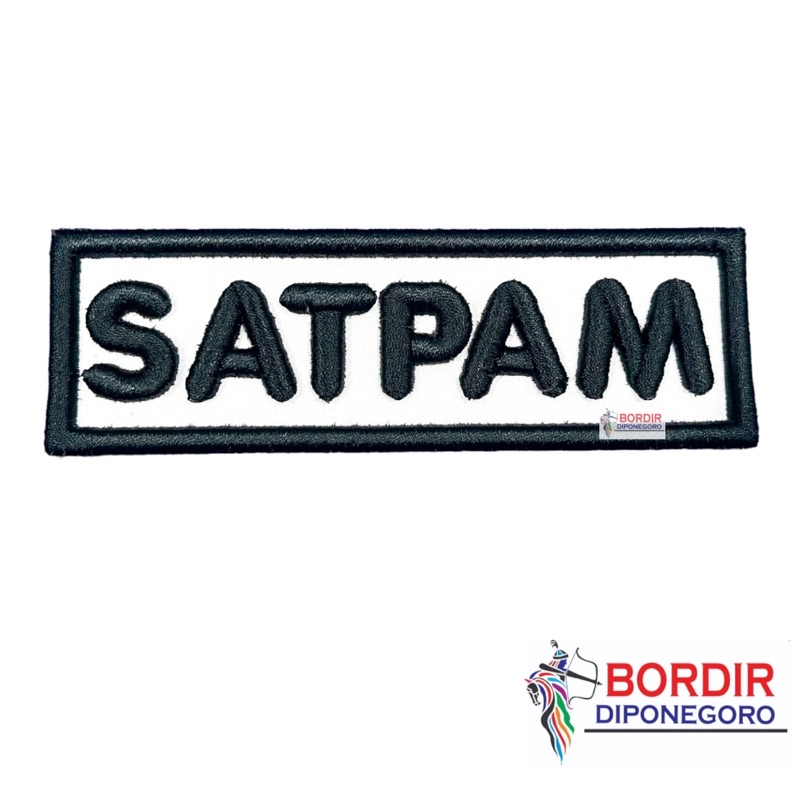 BORDIR SATPAM SECURITY TIMBUL 3D TERBARU | ATRIBUT SATPAM 3D | BORDIR SECURITY TIMBUL | ATRIBUT SATP