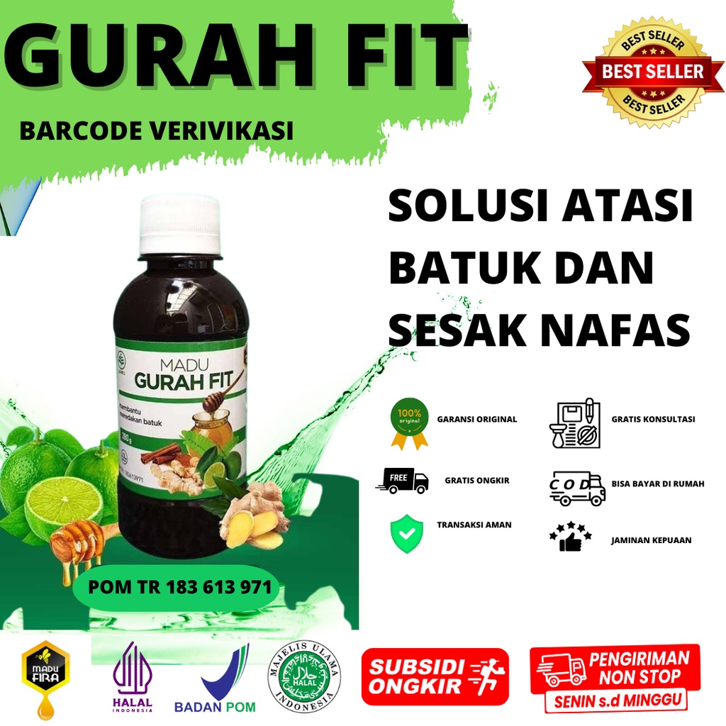 BARU PROMO] Madu Gurah fit Beli 2 NO Gratis 1 GurahFit Gurahvit Gurah Vit Obat Herbal Sakit Batuk Ke