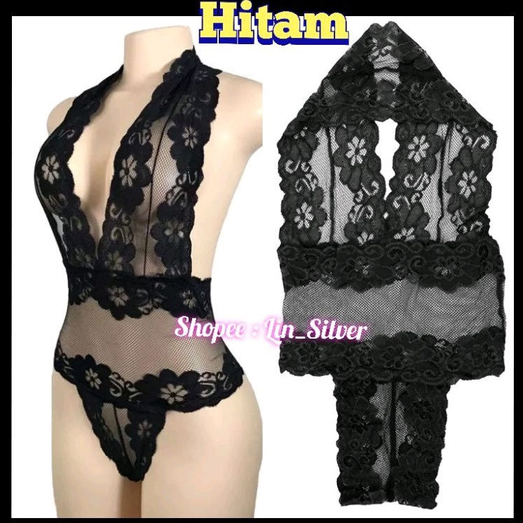 Lingerie Seksi Hot Transparan Wanita Cantik / Sexy Lingerie Open Sleepwear Impor