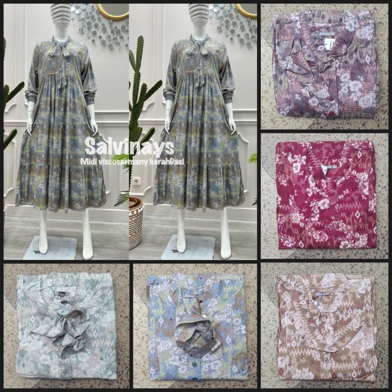 MIDI Dress Motif Printing By Salvina Original vol 1