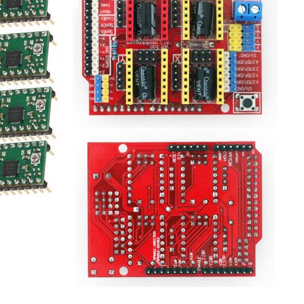 Arduino cnc shield v3 + 4 driver A4988 - A