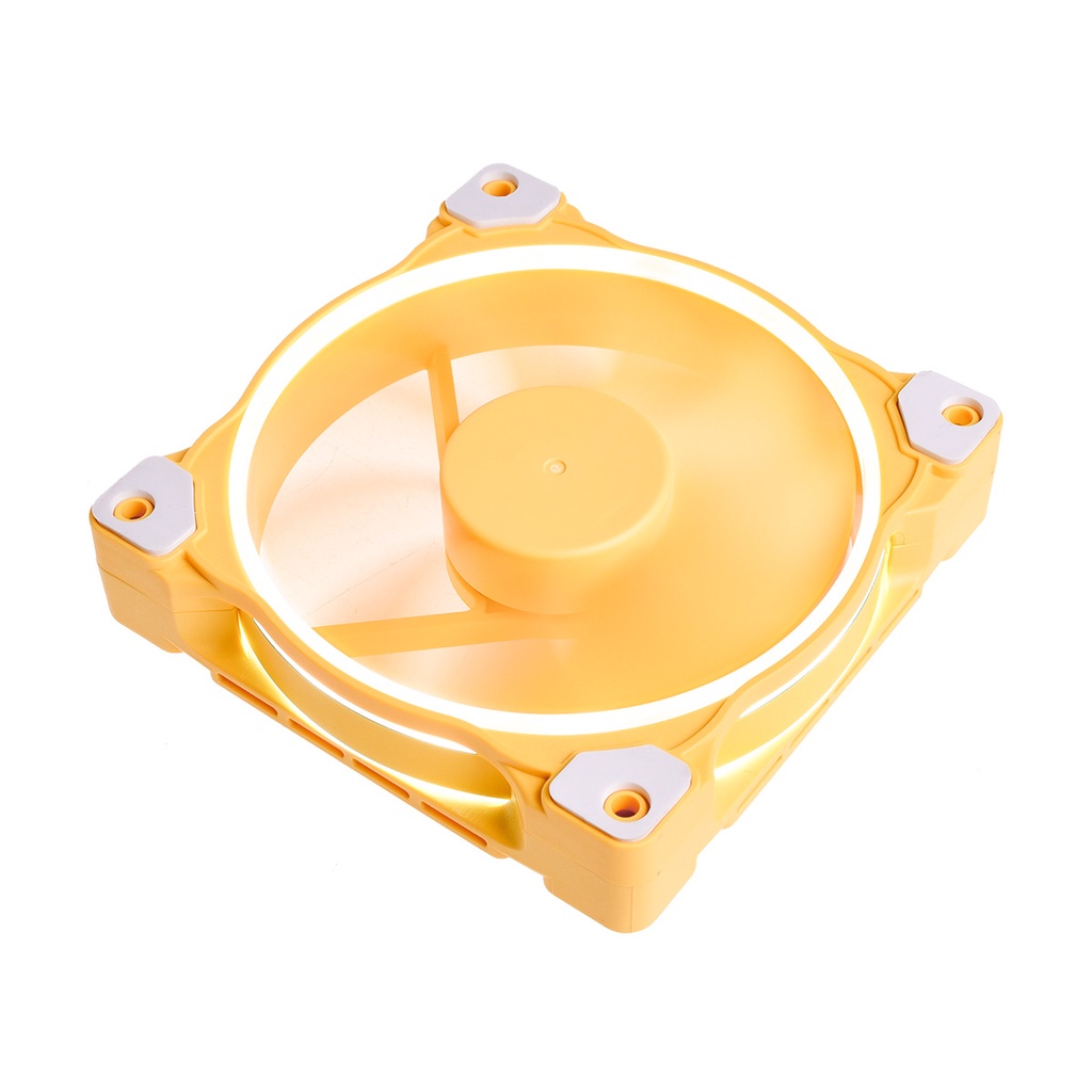 FAN ID-COOLING ZF-12025 PASTEL LEMON YELLOW | 120mm White LED PWM Fan