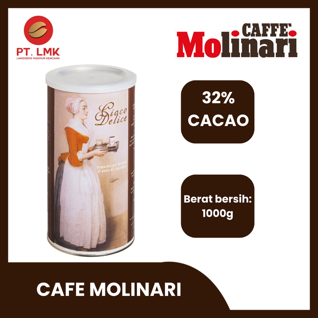 

Molinari Cioco Delice Chocolate Italy Powder 1 Kg