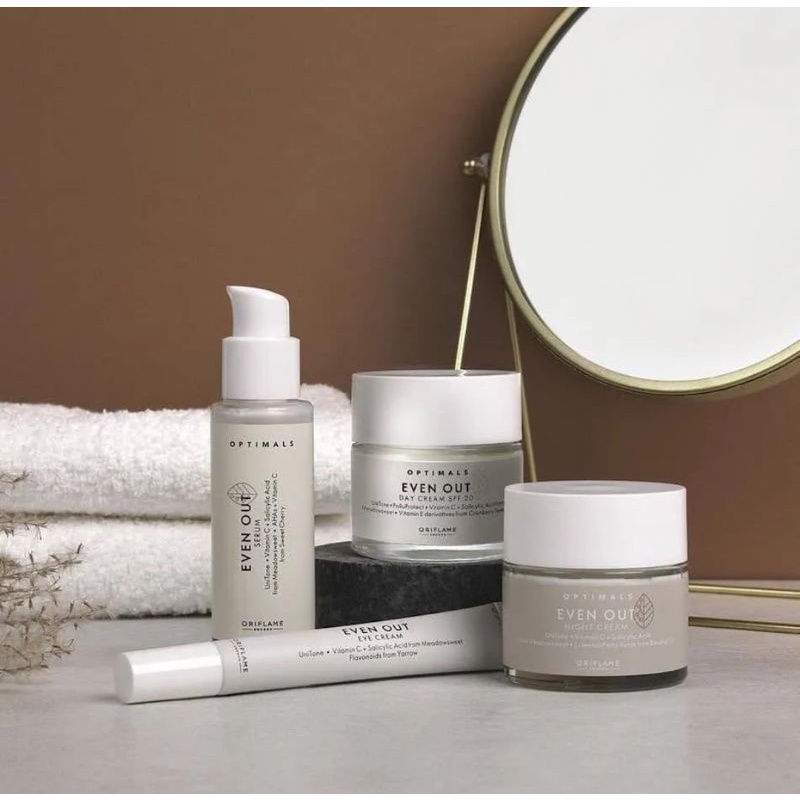 optimals even out kemasan lama / baru - soothing micellar cleansing water - serum - creamy cleanser