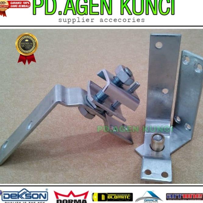 Pintu Lipat Aluminium / Kayu 1Set 4 Meter Rel Pintu Lipat Roda Pintu