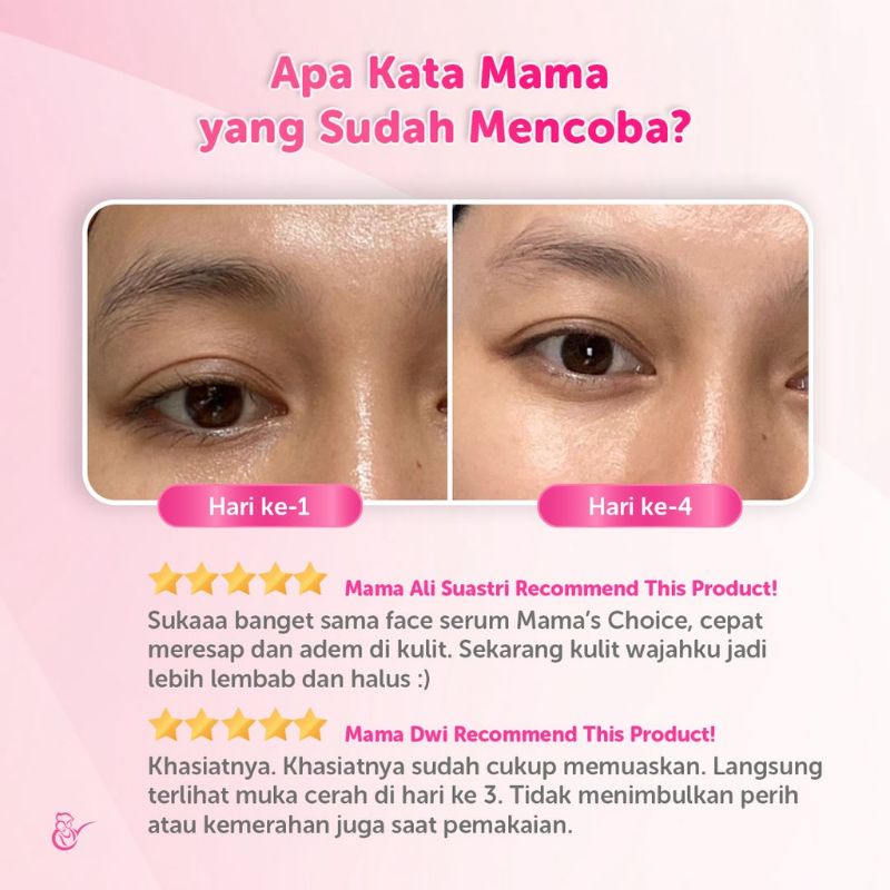 Mama's Choice Advanced Brightening Face Serum | Serum untuk Mencerahkan Wajah Aman Ibu Hamil dan Ibu Menyusui