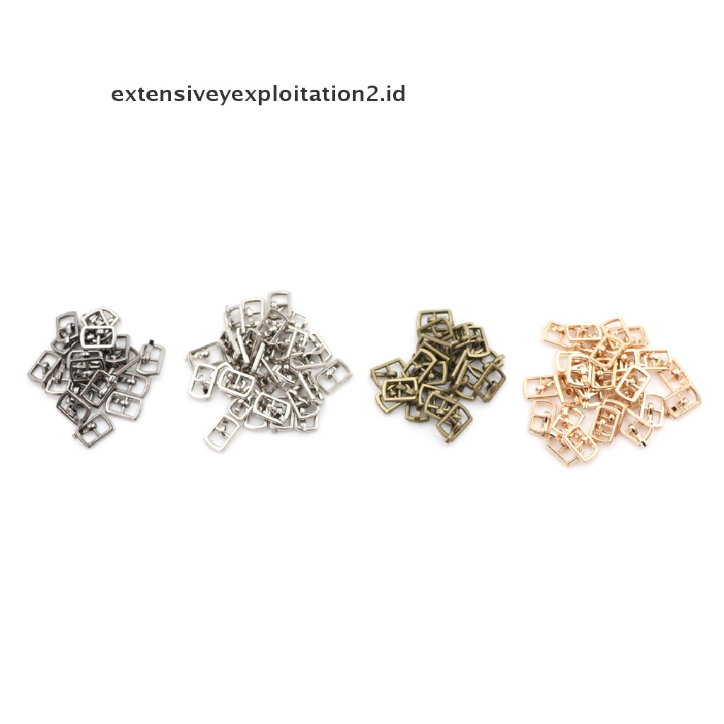 10pcs Gesper Tri-glide mini 4.5mm Untuk Ikat Pinggang Boneka