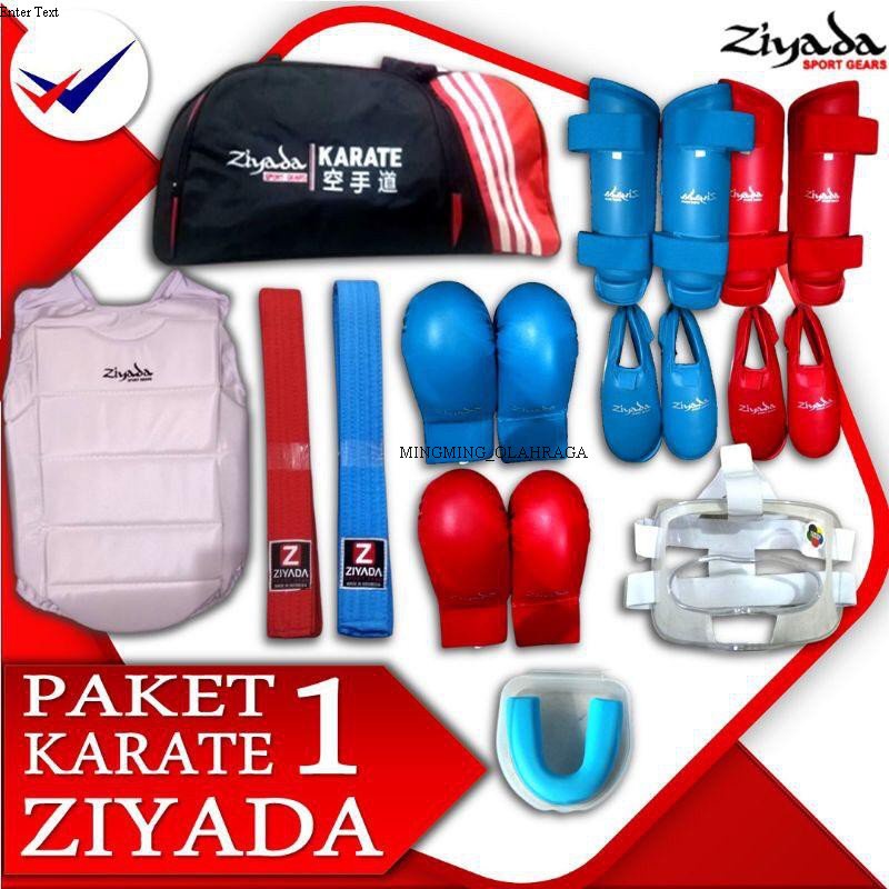 (ZYD) Paket Hemat Peralatan Pertandingan Kumite Karate Merk Ziyada