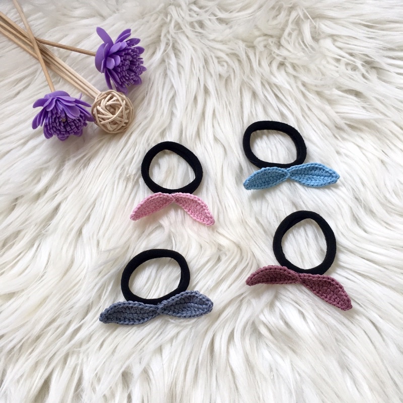 Ikat Rambut Pita Rajut | Ikat Rambut Crochet