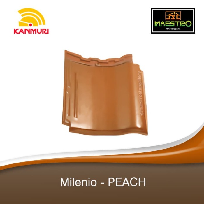 KANMURI Genteng Keramik Milenio Peach