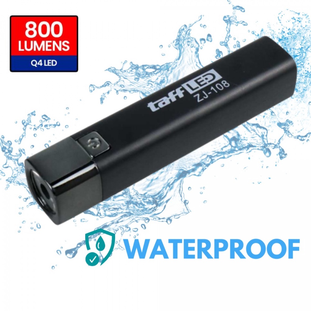 Senter LED Mini Waterproof Powerbank Rechargerable 5W