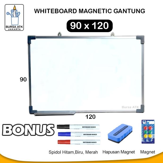 

TERMURAH Papan Tulis Magnetic Whiteboard Gantung 90x120 Spidol H,M,B MGT, Hpsn /ALAT TULIS AESTHETIC/ALAT TULIS SEKOLAH/ALAT TULIS SET/ALAT TULIS LENGKAP/ALAT TULIS ANAK/ALAT TULIS LUCU
