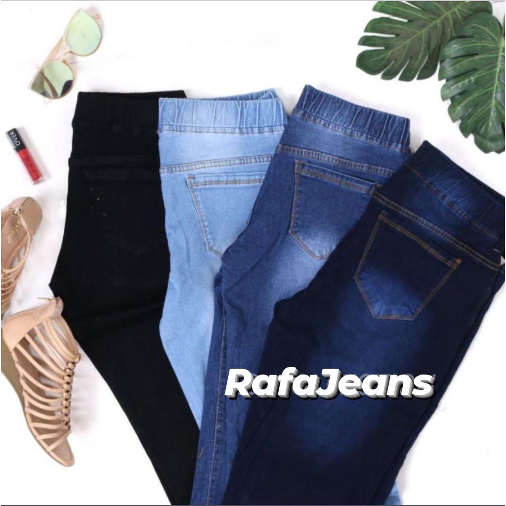 CELAN JEANS PINGGANG KARET | JEGGING JEANS | LEGGING | CELANA PANJANG WANITA