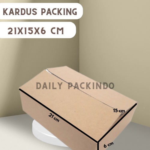 

Kardus/Dus/Packing Ukuran 21x15x6 Cm Std B Flute