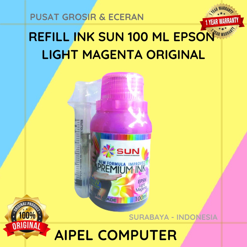 RISP100ELM | REFILL INK SUN 100 ML EPSON LIGHT MAGENTA ORIGINAL