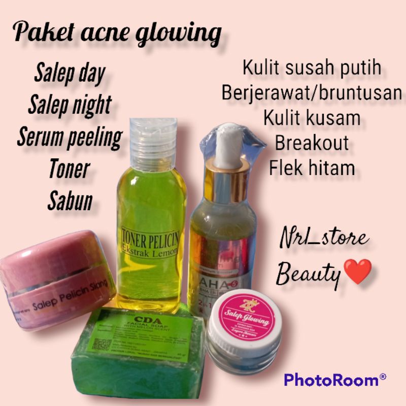 PAKET ACNE GLOW ZAYORA//zayora skincare glow