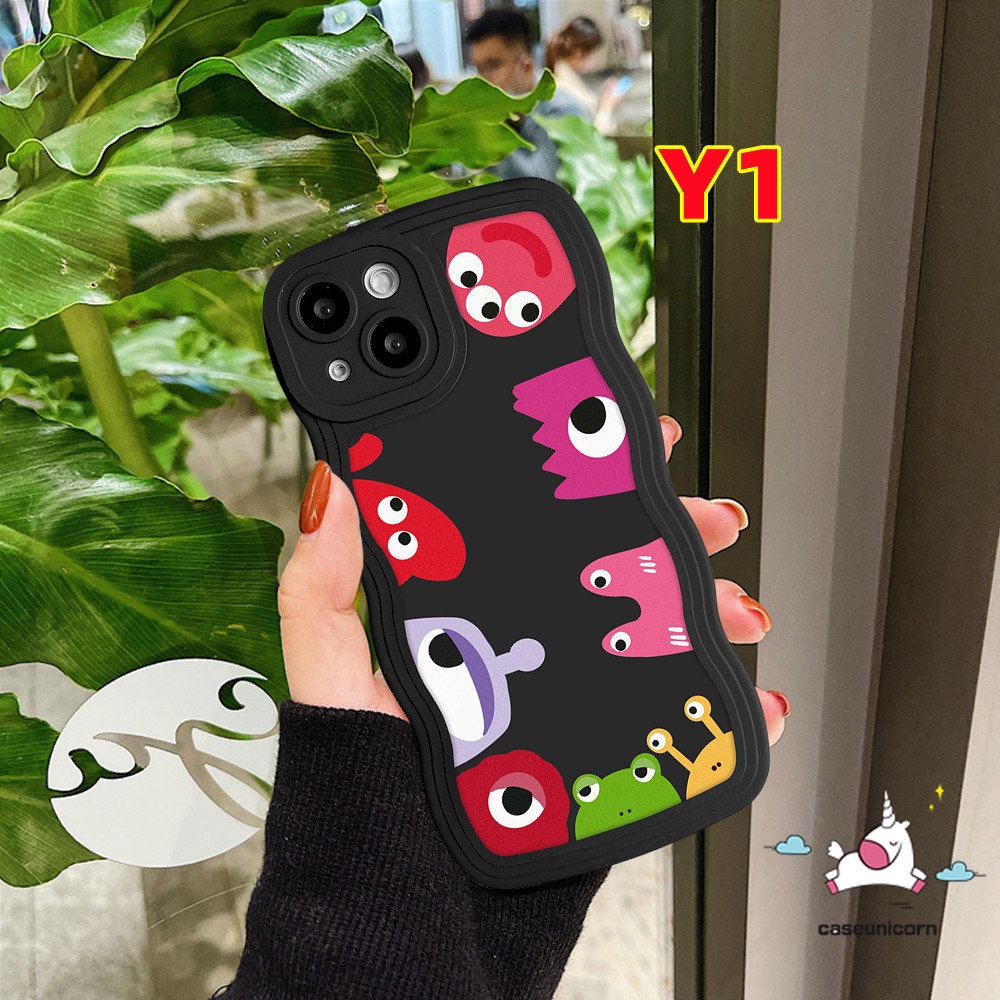 Soft Case Desain Kartun Monster Kecil Lucu Untuk iPhone 6 6s 7 8 Plus 11 14 12 13 Pro Max XR 14 Plus X XS Max SE 2020