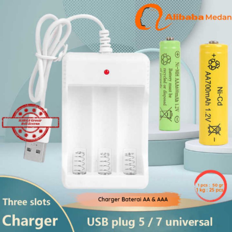 Charger Baterai AA Cas Baterai AAA Charger Baterai AAA Cas Baterai AA