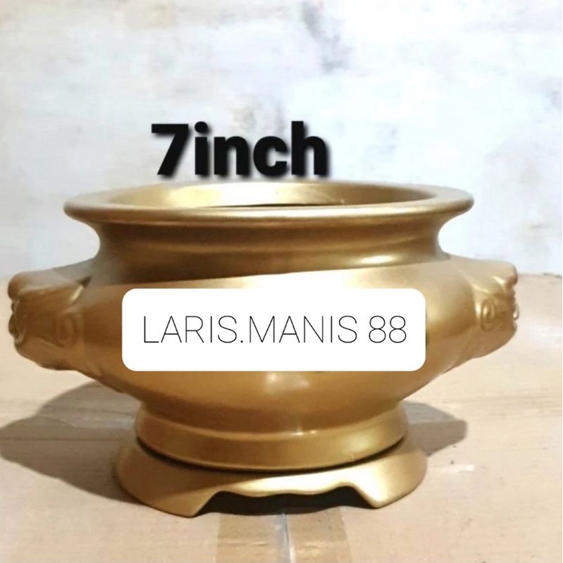 hiolo hio lo tempat dupa hio keramik kepala singa ukuran 6in import