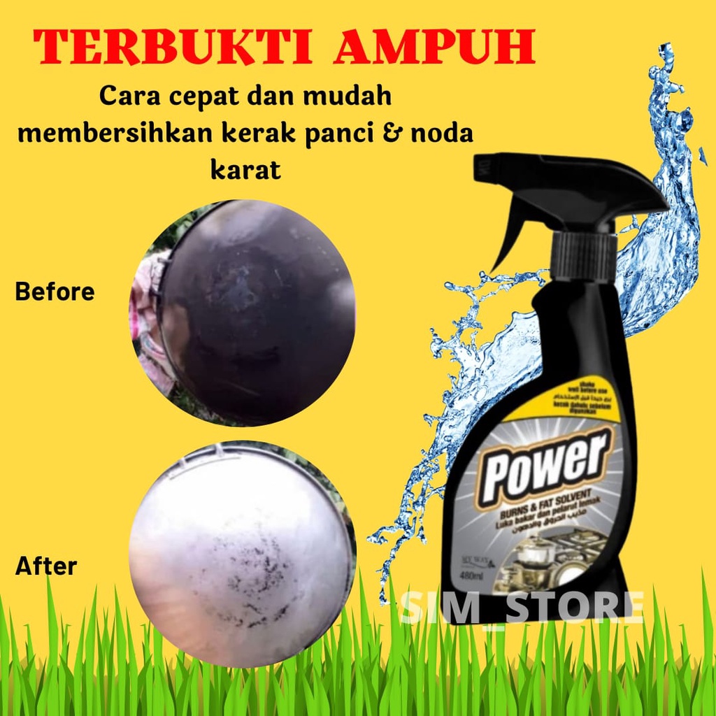 COD Power Black My Way Cairan Pembersih Panci Gosong dan Kerak Wajan Lantai Keramik Penghilang Karat