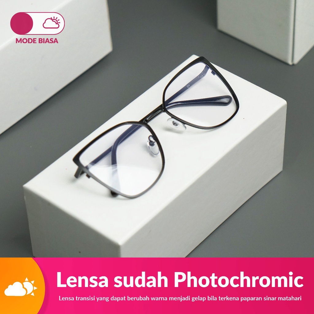 Jual Frame Kacamata Photochromic Black Shopee Indonesia