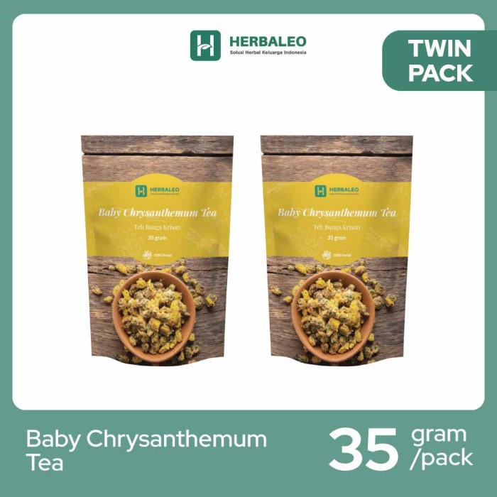 

Discount Twinpack - Herbaleo Baby Chrysanthemum Tea 35 gr ( Teh Bunga Krisan ) /TEH DIET/TEH