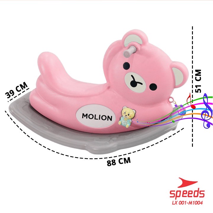 SPEEDS Mainan Kuda Jungkit Kudaan Mainan Anak Rocking Panda Horse Mainan Anak Jungkat Jungkit Kidu Baby