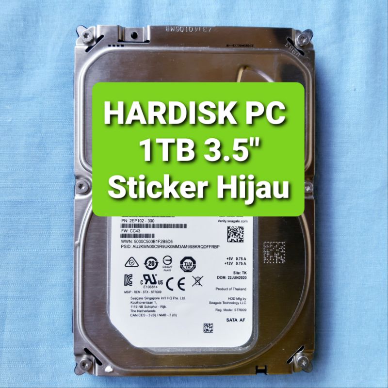 HARDISK PC 1TB SATA - HDD PC 1TB 3.5&quot; SATA HARDISK 1 TERA SATA - HARDISK KOMPUTER 1 TB SATA HDD INTERNAL 1 TB