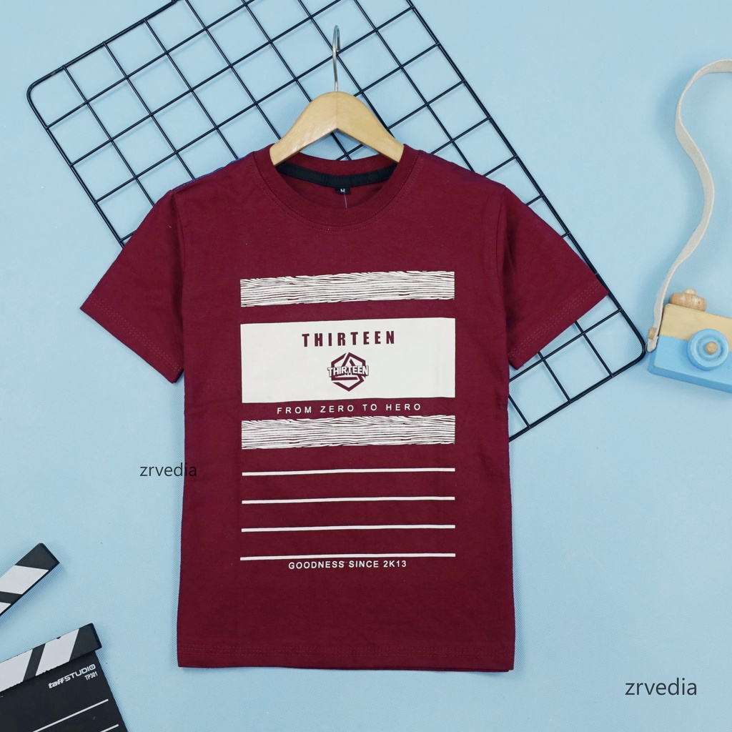 [PREMIUM CLASS] Kaos Anak uk 1-10 Tahun Distro Original / Baju Export Branded Laki Adem Lengan Polos