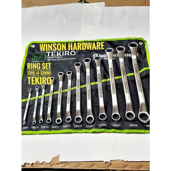 Ring Kunci Ring Set 12Pc Tekiro 6-32Mm Double Offset Ring 12 Pc Tkr