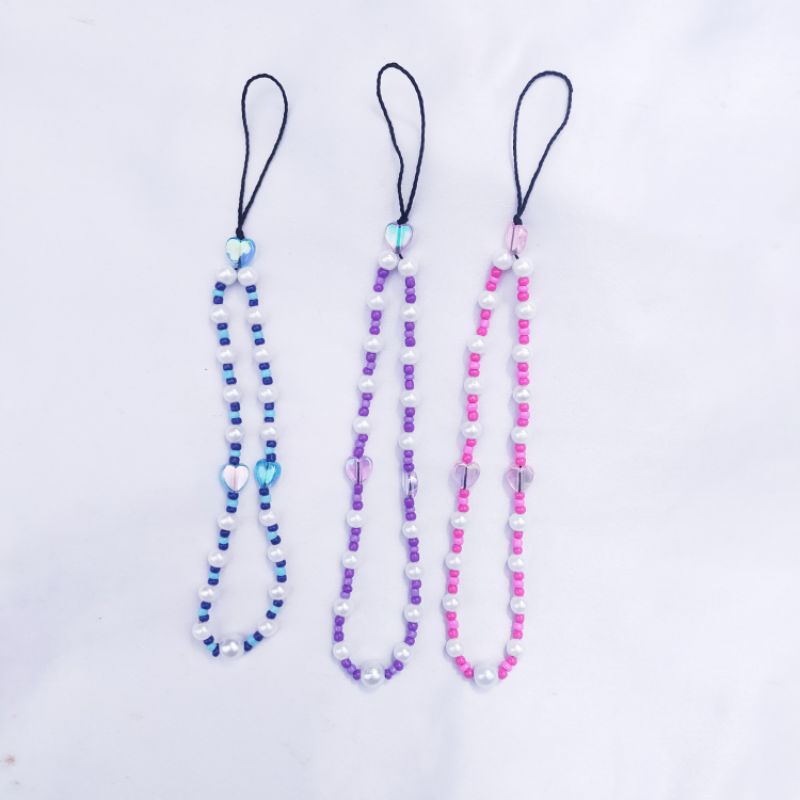 Gantungan Handphone manik manik || Gantungan kunci mutiara || Gantungan Hp