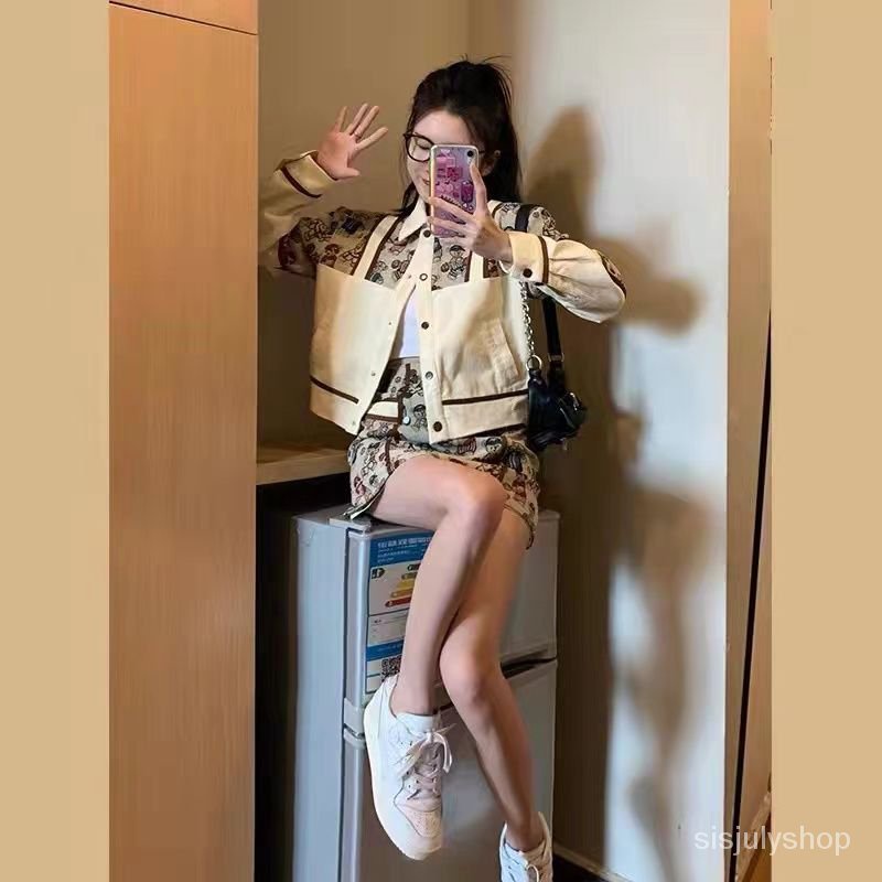 #Sisjuly# Wanita dupa angin kecil mengatur mode wanita senior baru rasa temperamen kemeja rok atas d