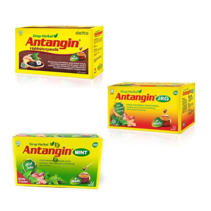 

ANTANGIN JRG Mint Habatussauda CAIR per box @12 Sachet - Obat Masuk Angin, Mual, Kembung Dewasa