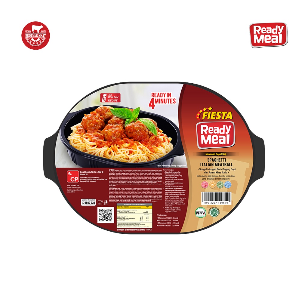 FIESTA Ready Meal Spaghetti Italian Meatball 320gr