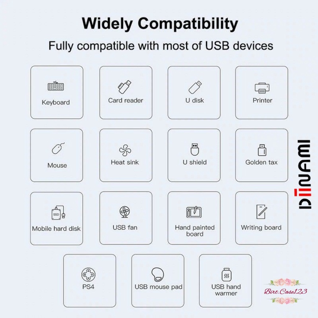 DIINAMI G05 Kabel Adapter USB Hub Type C Cable Multi Port 4 in 1 to USB 3.0 Macbook Air Pro 2020 2021 M1 BC6792