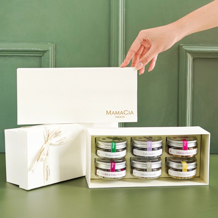 

(COD) Mamacia Treats Exclusive Gift Box 3 Hampers Flower Tea Teh Bunga Kado