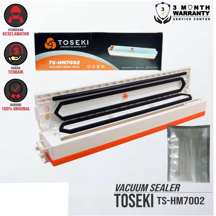Vacuum Sealer TOSEKI TS-HM7002 Press Vacum Sealer Bungkus Makanan TERMURAH