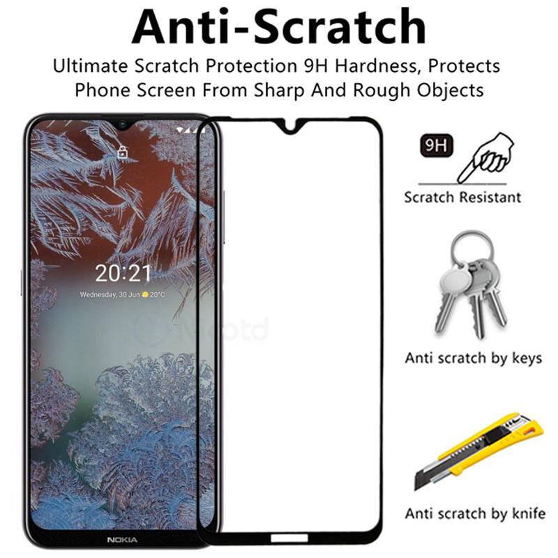 Pelindung Layar Tempered Glass 9H Full Cover Untuk Nokia G10 G20