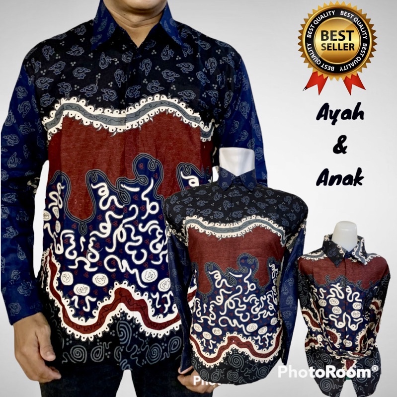 MR Motif terbaru, Batik couple ayah dan anak lengan panjang lapisan FURING katun Hero warna navy ,warna maroon,kemeja batik pria premium,kemeja batik lengan panjang ,kemeja batik primisima,kemeja batik pria solo