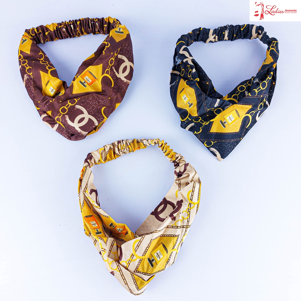 Bandana Kain Simpul Motif Huruf dan Karakter/Bando (BB 02)