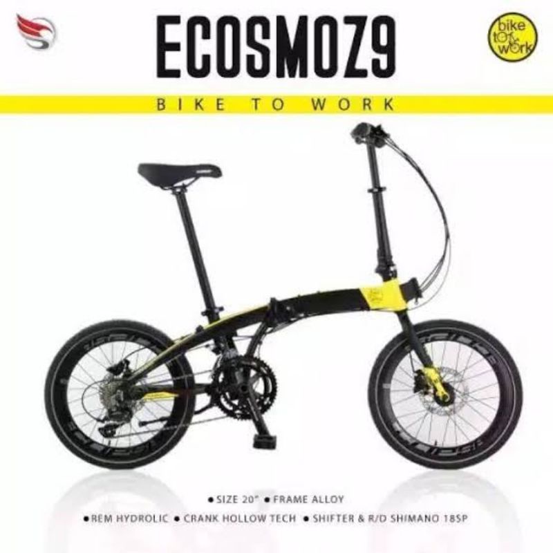 Sepeda lipat 20inch Element ecosmo z9 Bike to work (B2W) 451