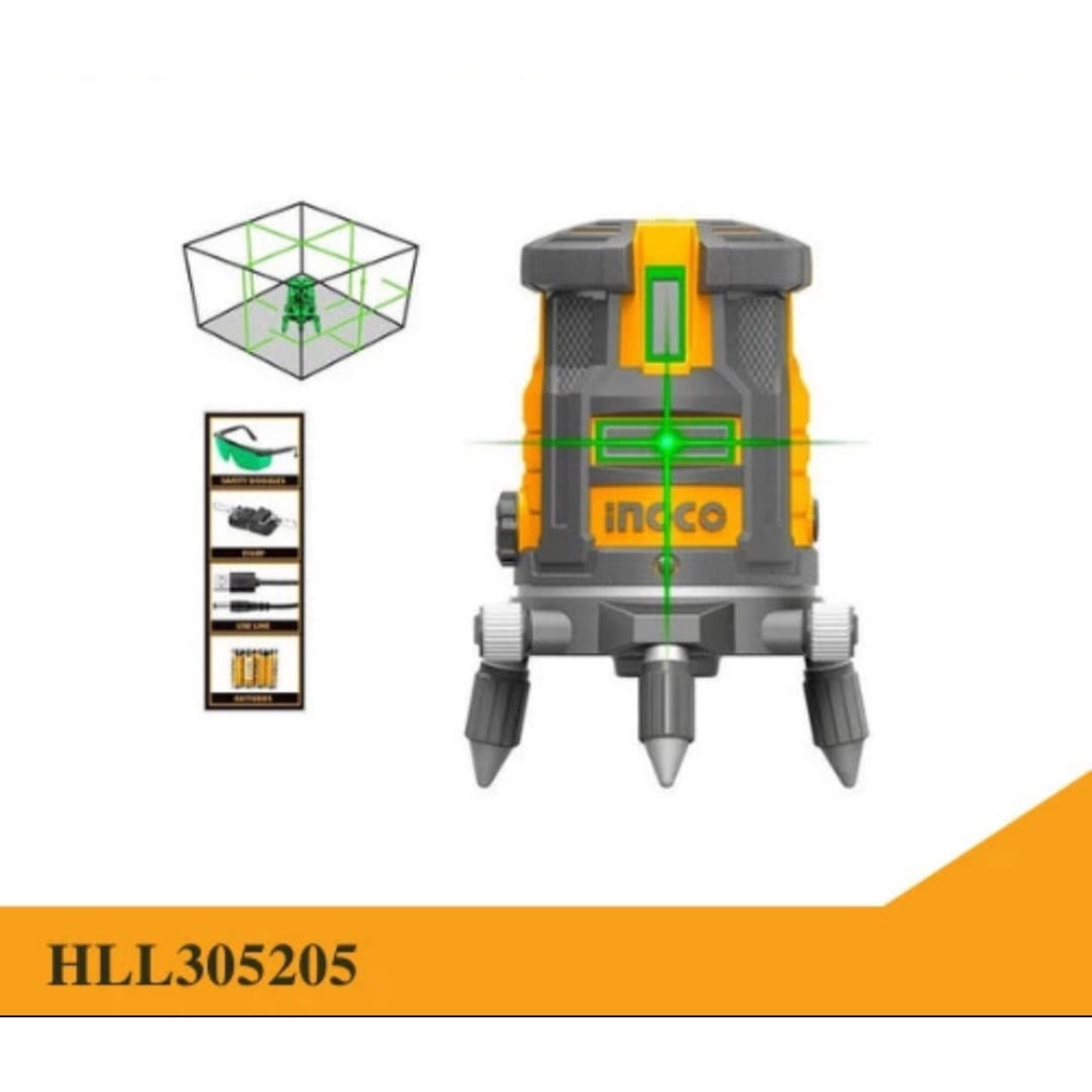 lie766 Self-Leveling Laser (5-Line) INGCO HLL305205 Digital Level Leveler